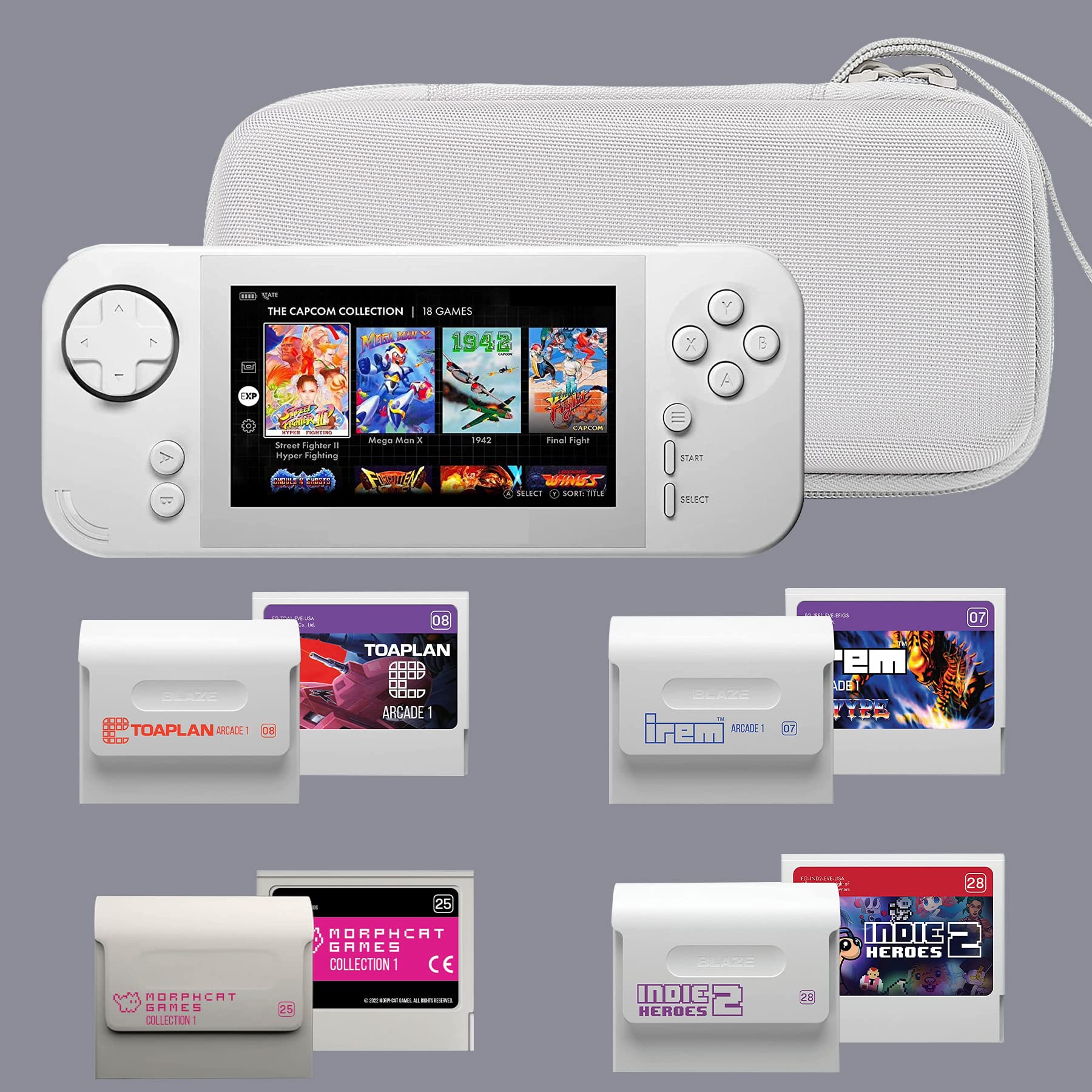 Aenllosi Game Controller Case custodia Evercade EXP Bianco EVA
