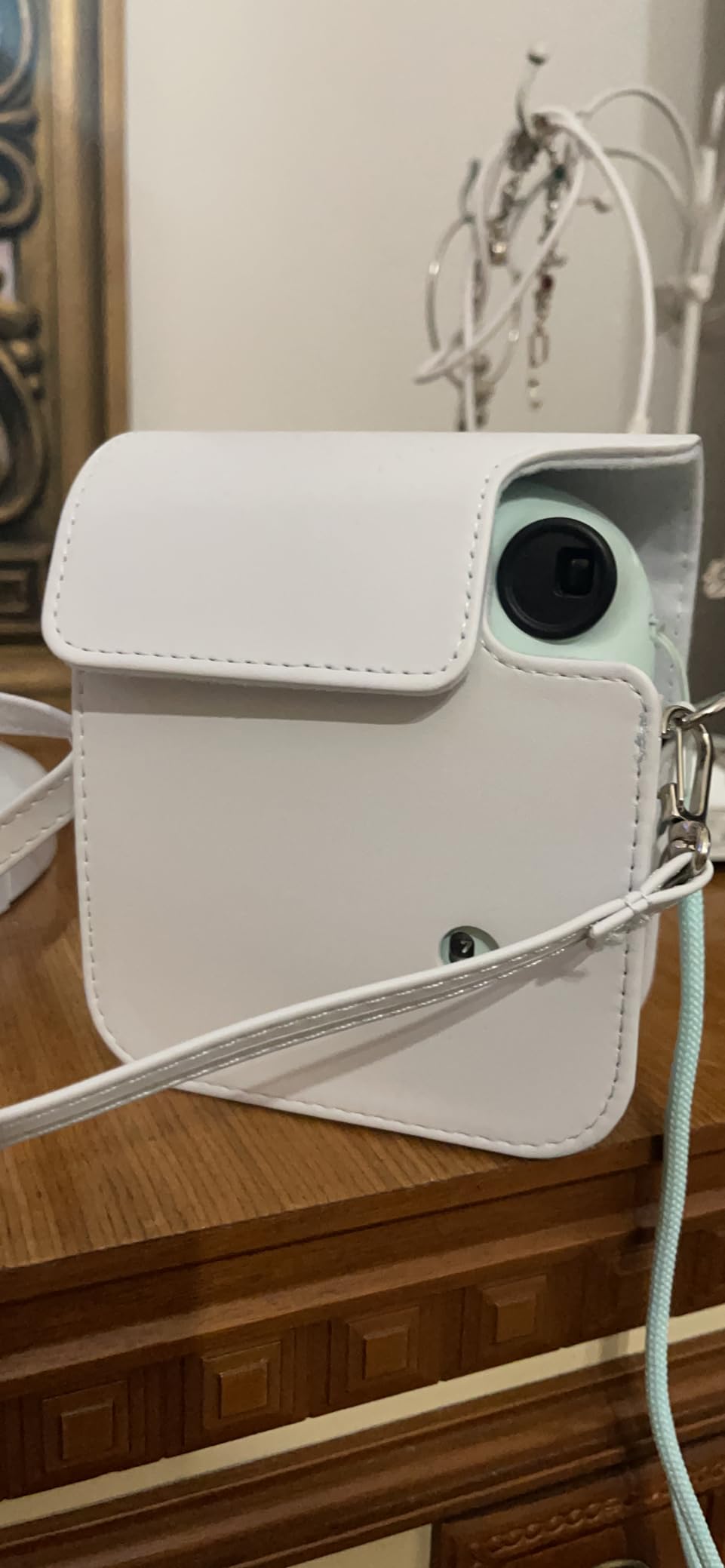 Aenllosi Camera Case Instax Mini 11/12/13 custodia blu pastello