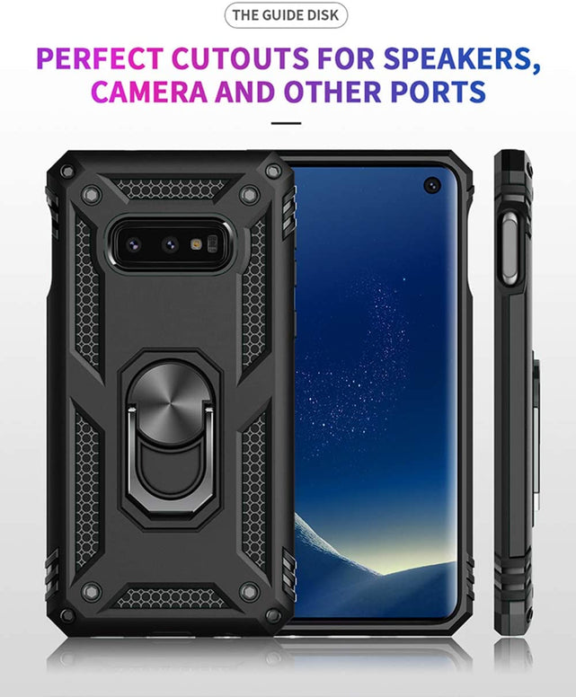 Redpepper Galaxy S10e custodia ring antishock nera