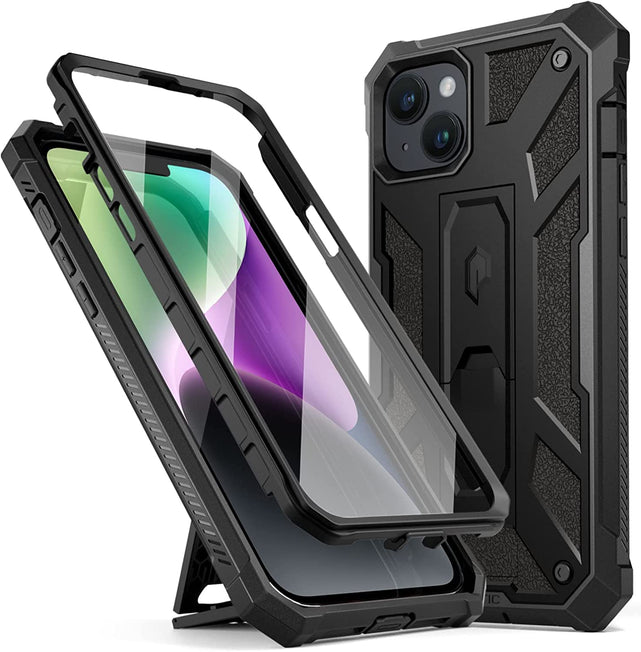 Redpepper iPhone 14 cover rugged con vetro e stand