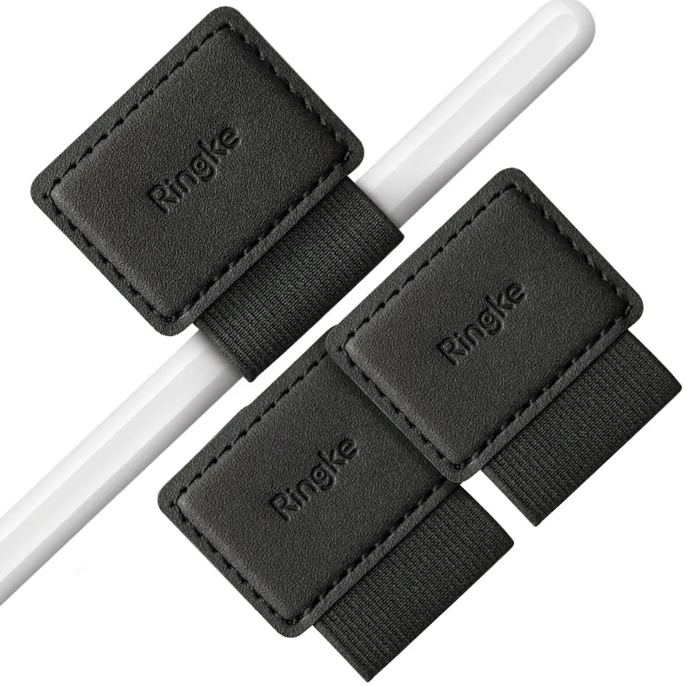 Ringke Pen Holder porta penna adesivo nero 3 pezzi pelle