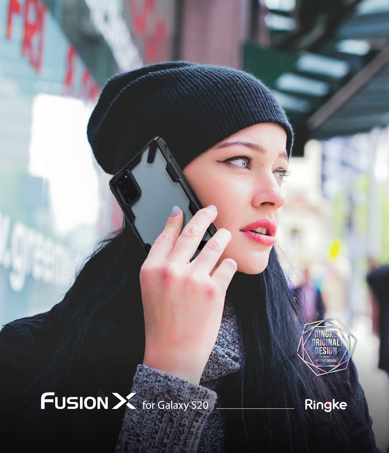 Ringke Fusion-X Custodia Galaxy S20 6.2 Nera Antiurto TPU