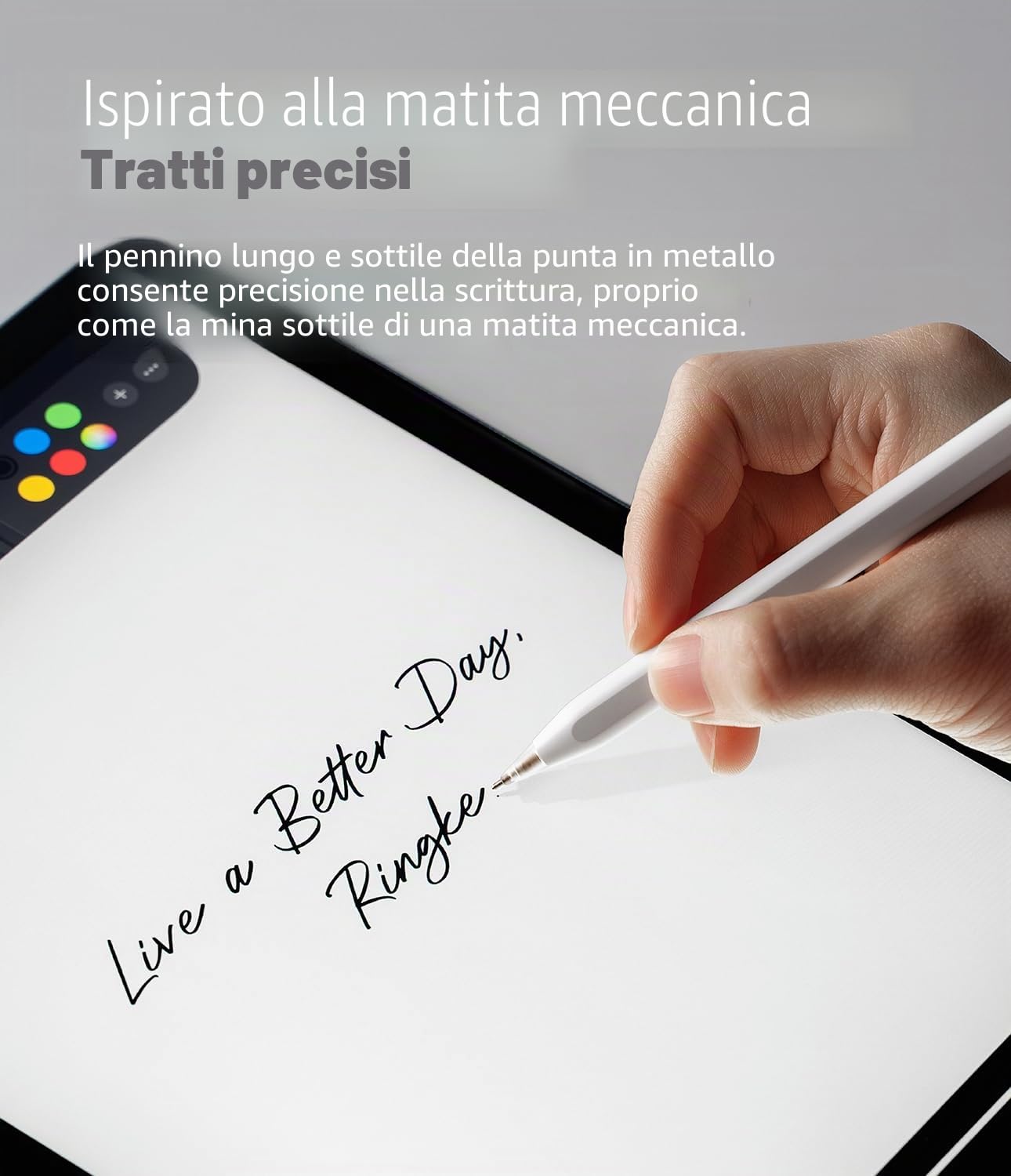 Ringke Metal Tips Punte Apple Pencil Matte Clear 3 Pezzi