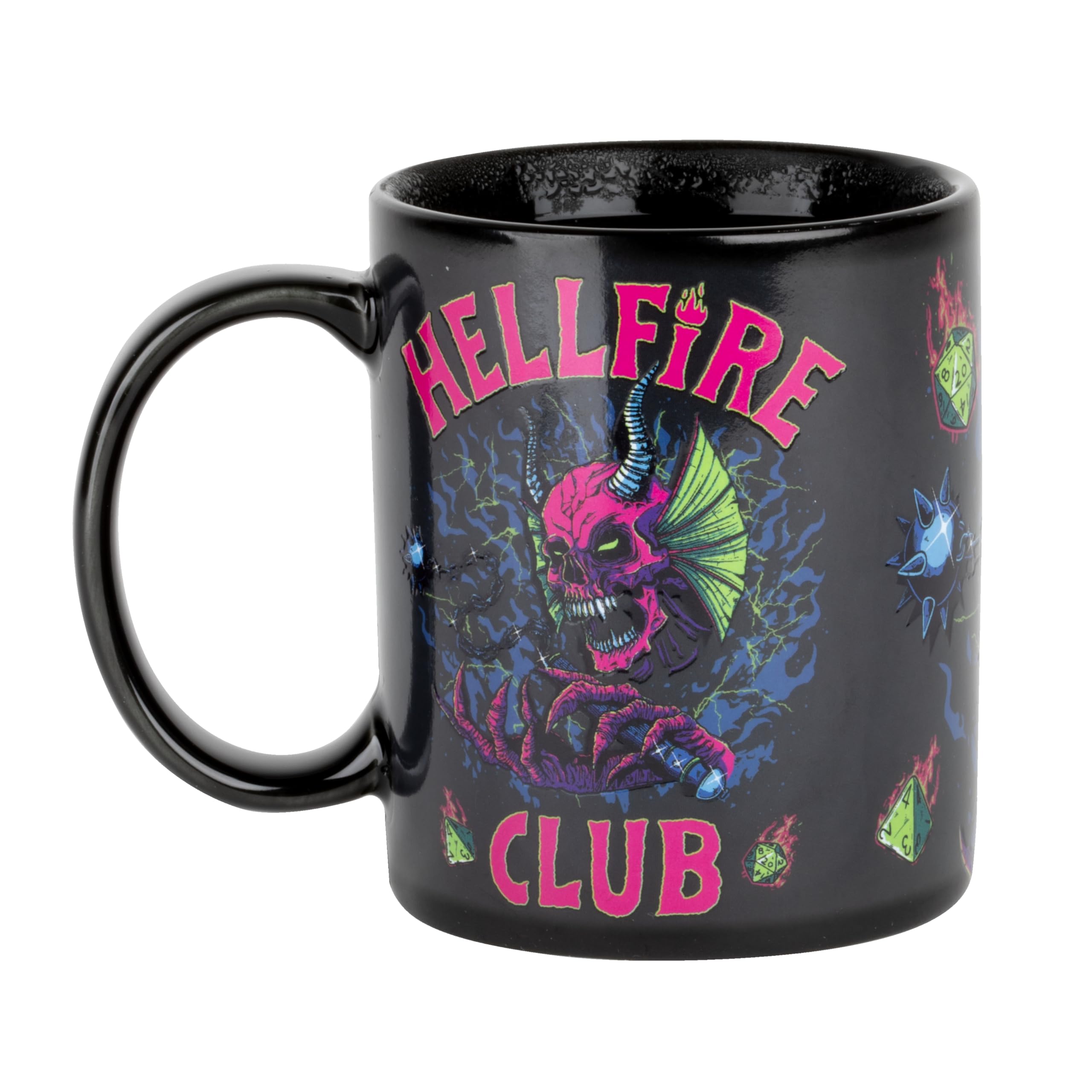 Konix Licensed merchandise Hellfire Club tazza 320 ml termoreattiva nera