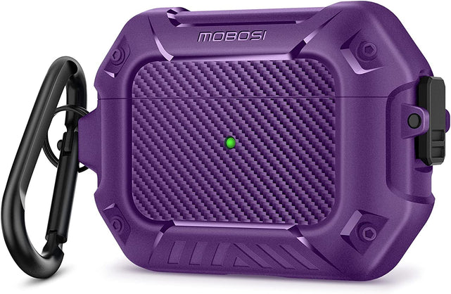 Redpepper Airpods Cases AirPods Pro custodia nera antishock moschettone
