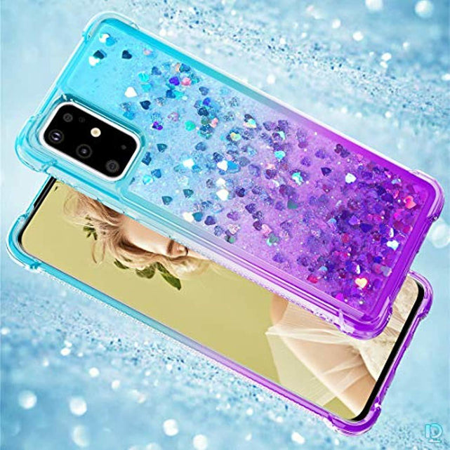 Redpepper Galaxy S20+ cover glitter teal-viola TPU