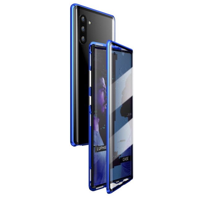 Redpepper Note 10 Plus Custodia Magnetica Alluminio Vetro