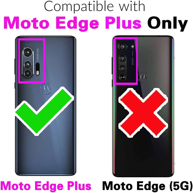 Redpepper Moto Edge Plus Cover Portafoglio Oro Rosa con Zip