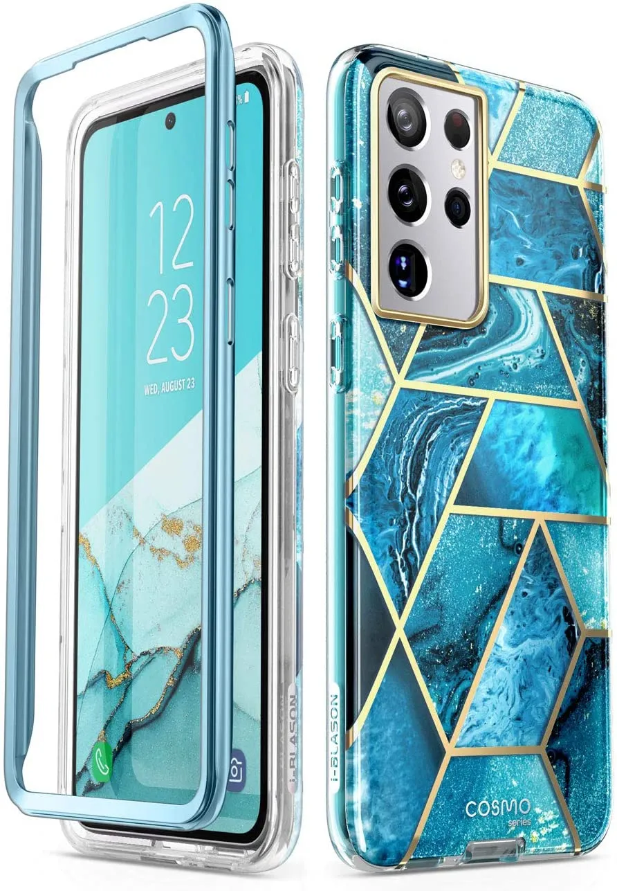 Redpepper Galaxy Cases S21 Ultra cover TPU marmo senza vetro