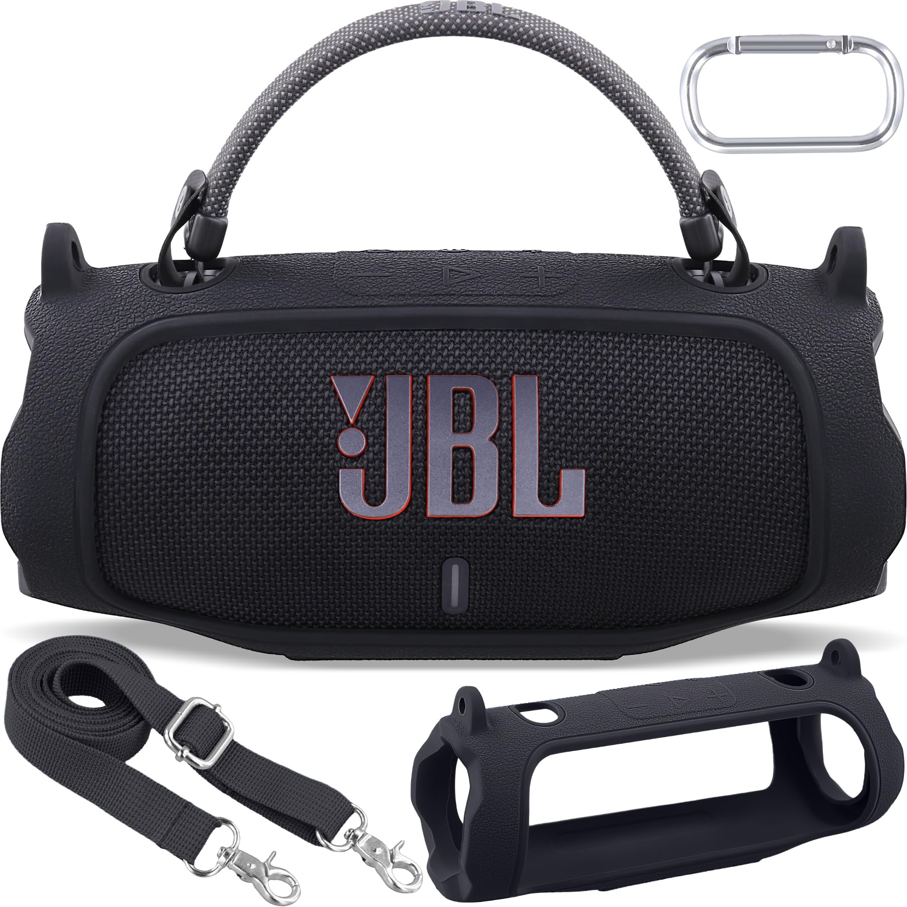 Aenllosi Speaker Case JBL Charge 6 cover silicone Nero tracolla