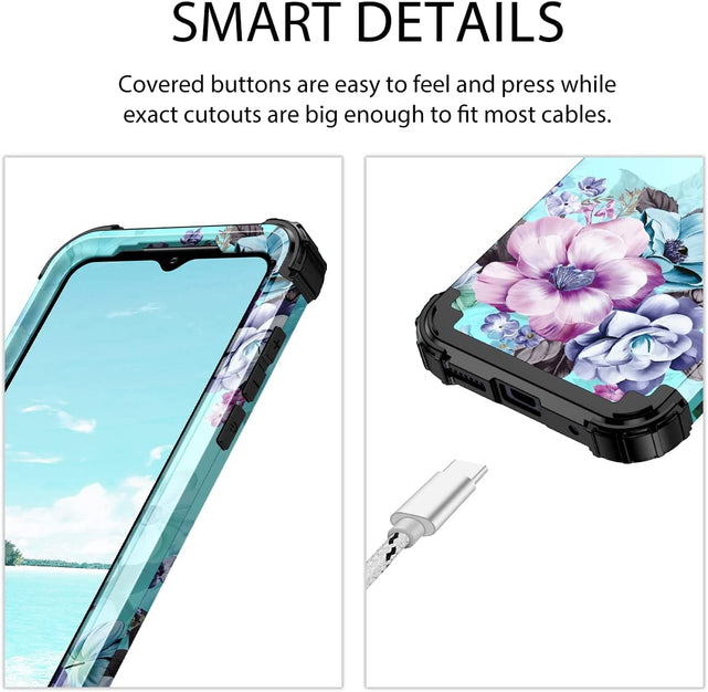 Redpepper Moto G Power 2022 cover fiori antishock