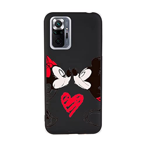 La Casa de las Carcasas Note 10 Pro custodia silicone nero Minnie Bacio