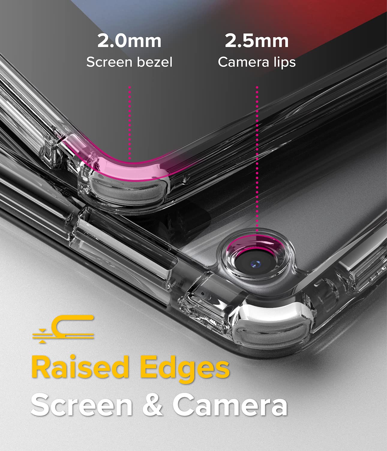 Ringke Fusion iPad 9/8/7 10.2 custodia trasparente White Black
