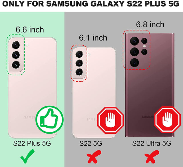 Redpepper S22 Plus Cover Glitter con Anello Stand Rosa