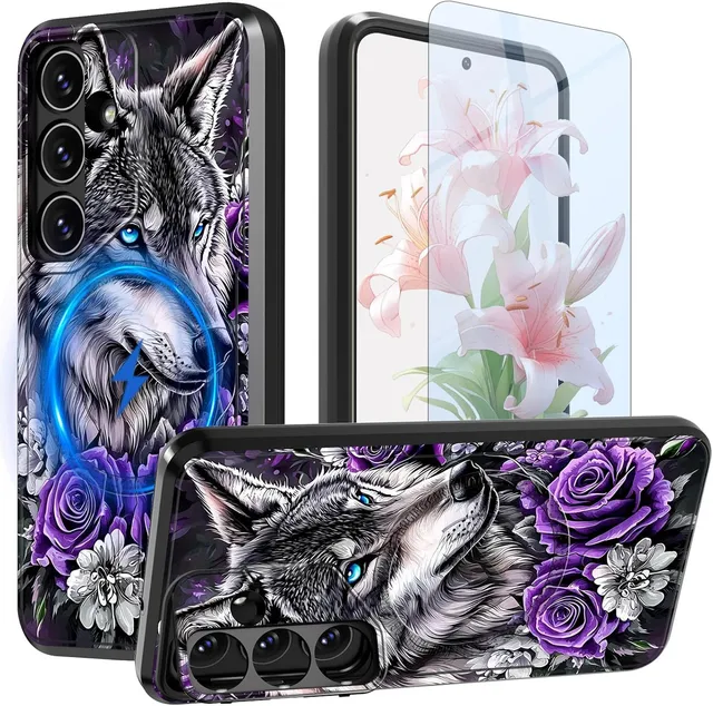 Redpepper Galaxy S24/S25 Plus custodia Owl Moon con stand