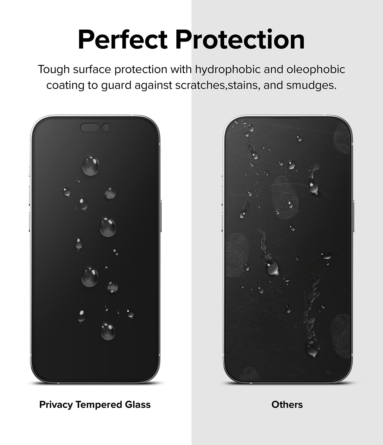Ringke Privacy Tempered Glass pellicola iPhone 14 Pro anti-spia 9H