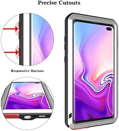 Redpepper Samsung Galaxy S10 Plus custodia 360 argento vetro