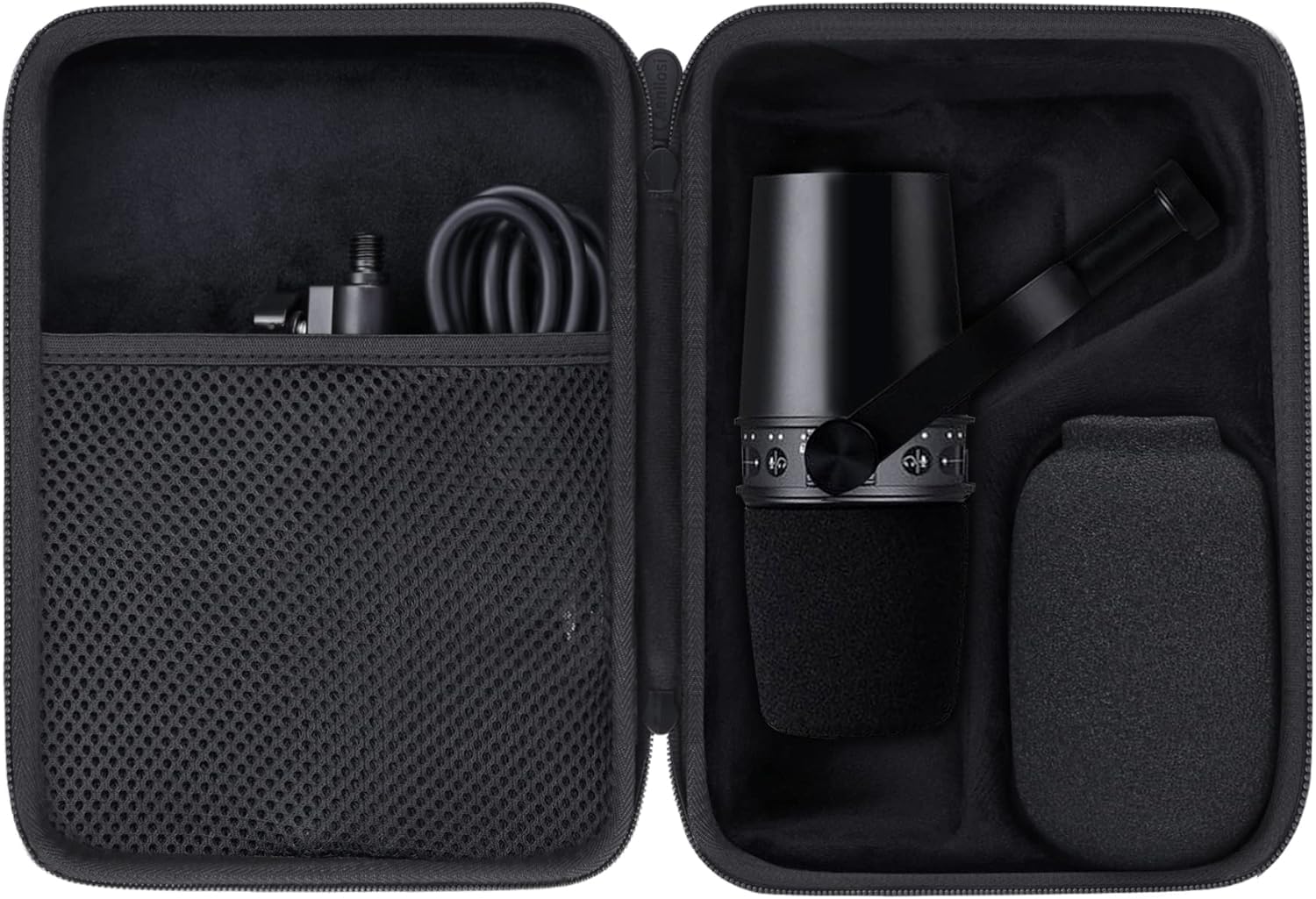 Aenllosi Microphone Case custodia SM7B MV7 EVA velluto