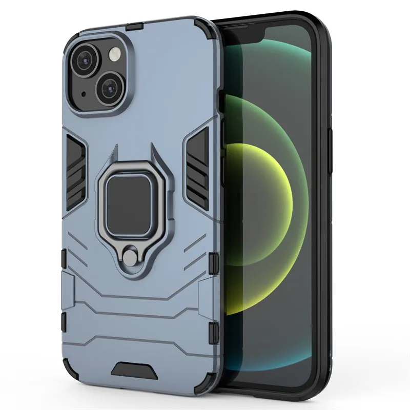 Redpepper iPhone 14 cover magnetica anello stand nera