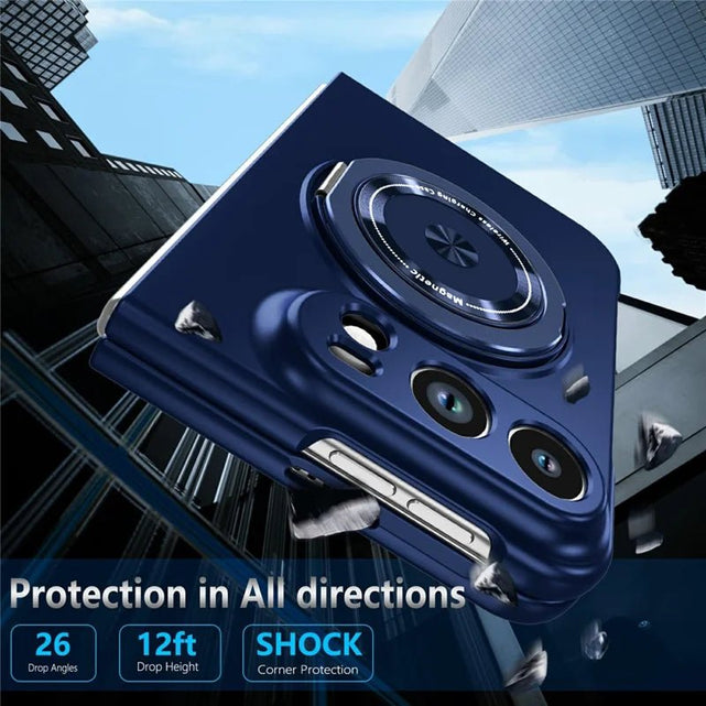 Redpepper iPhone Fold Custodia Magnetica Blu Anello Stand
