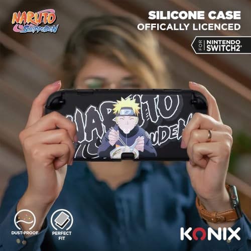 Konix Naruto Custodia Silicone Switch 2 Nero Ramen