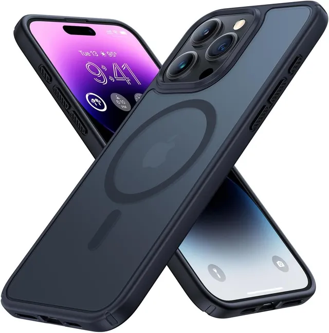 Redpepper iPhone 15 Pro cover nera opaca antiurto magnetica