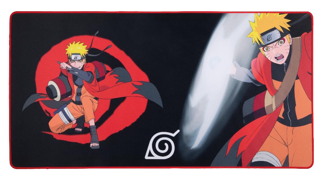 Konix Mouse Pads tappetino gaming XXL 90x46 Naruto Eremita nero