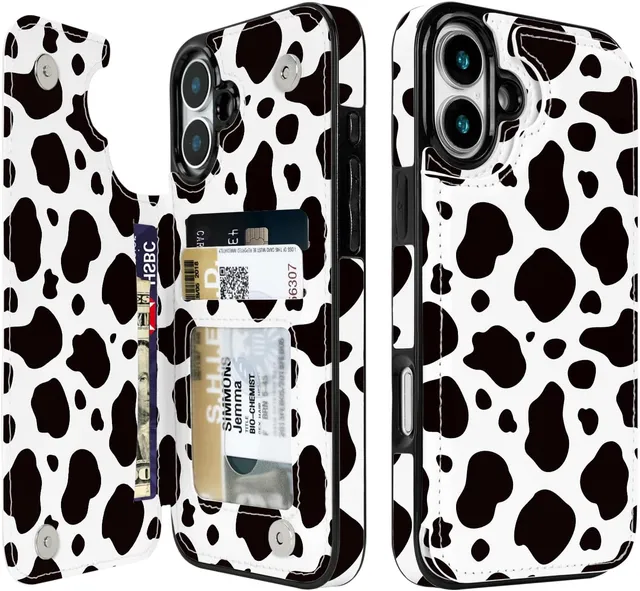 Redpepper Apple Cases custodia iPhone 17 pelle nera mucca RFID
