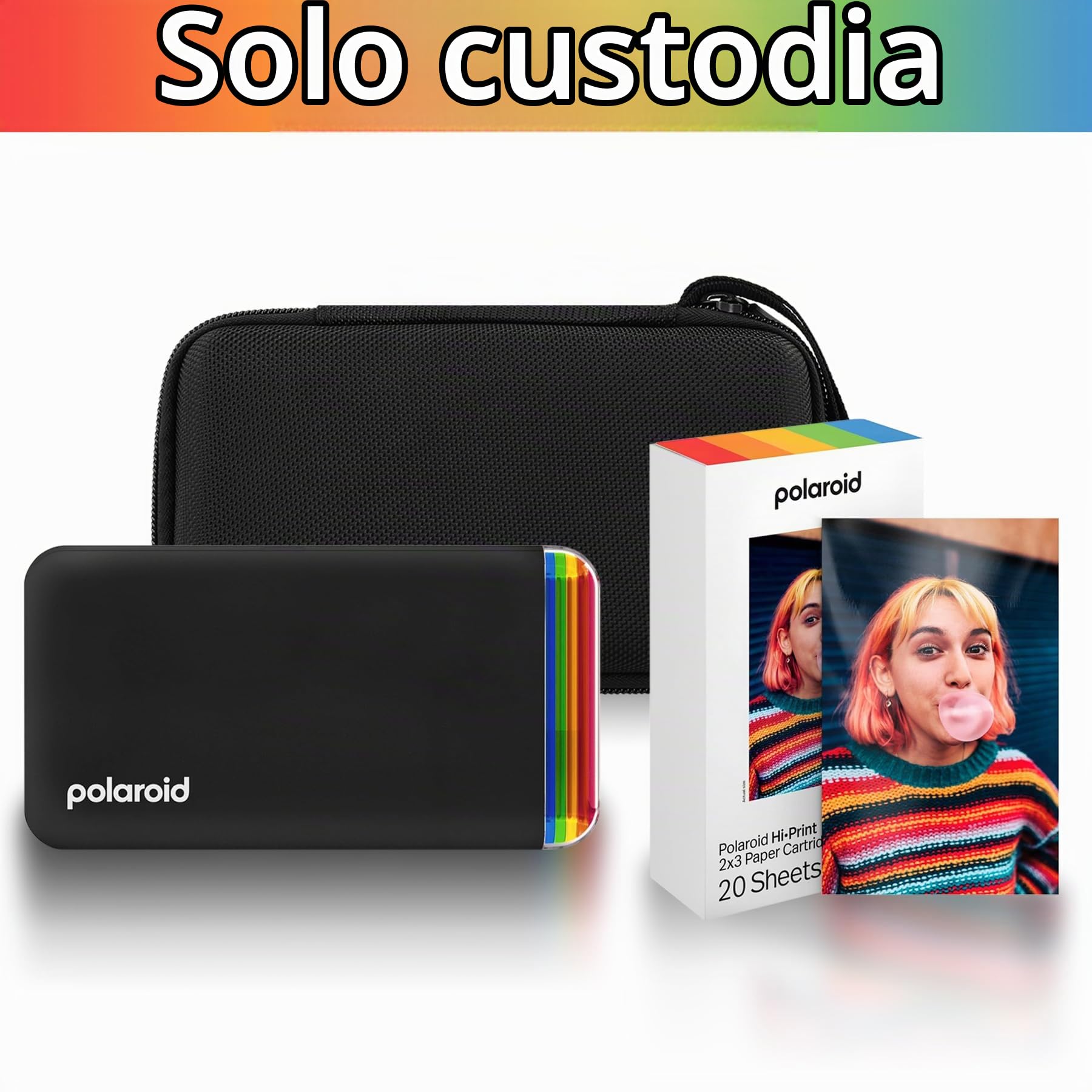 Aenllosi Printer Case Polaroid Hi-Print nera EVA