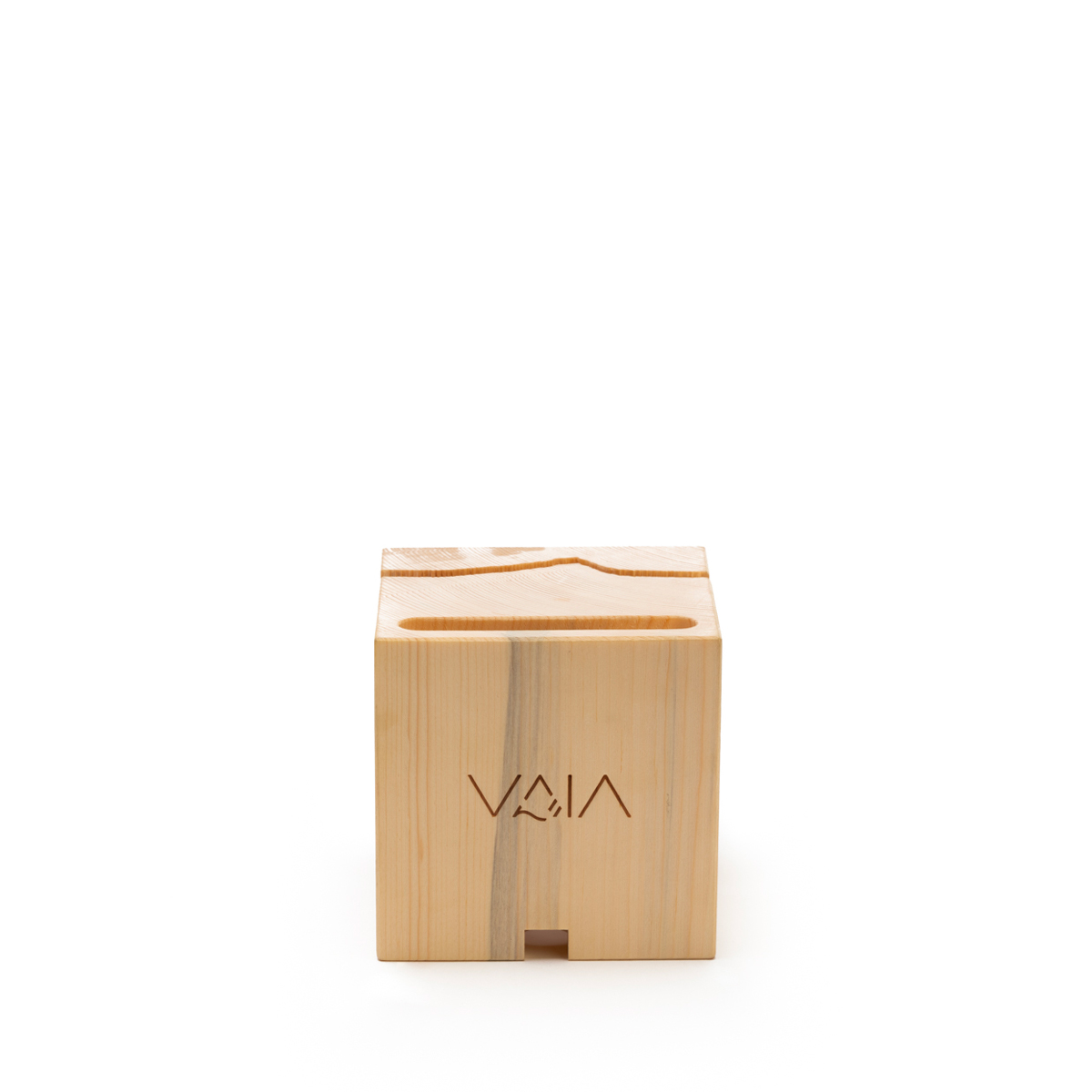 VAIA Cube Imperfetto Amplificatore Smartphone Legno Unico