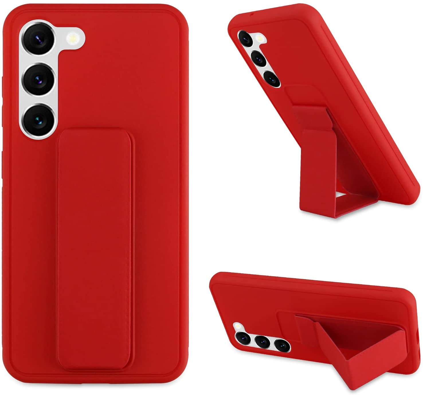 Redpepper Galaxy Cases S23 Plus cover silicone con stand magnetico