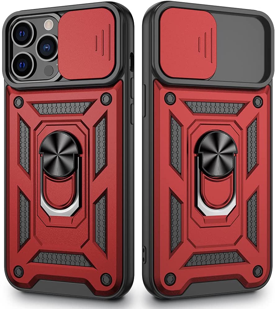 Redpepper Apple Cases 13 Pro Max Cover con Anello e Camera