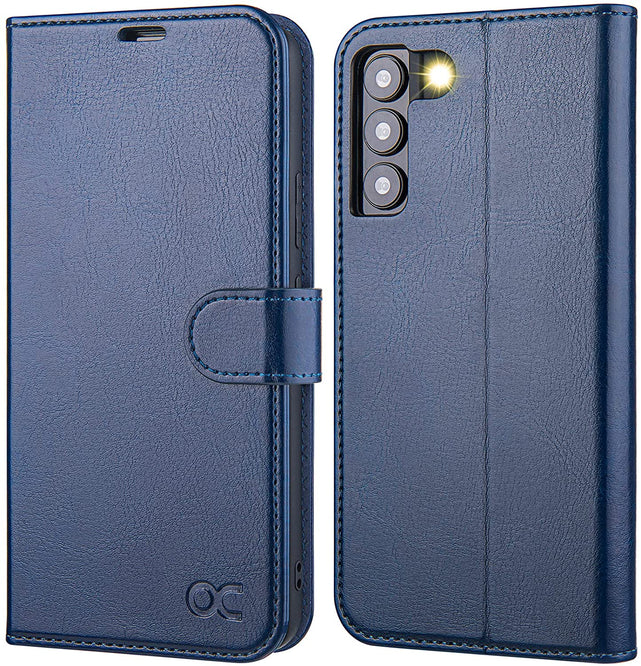 Redpepper Galaxy S22 cover pelle nera libro portafoglio stand