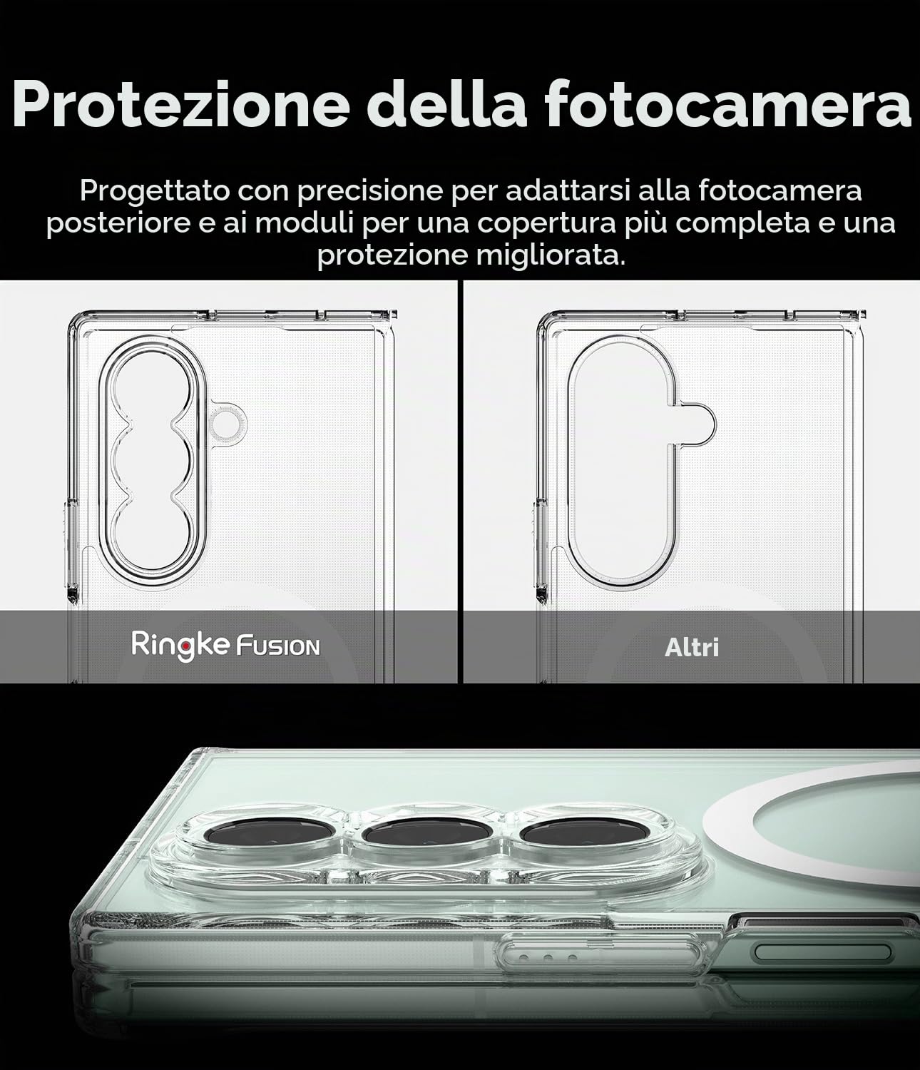 Ringke Fusion Magnetic Cover Galaxy Z Fold 7 Magnetic Clear