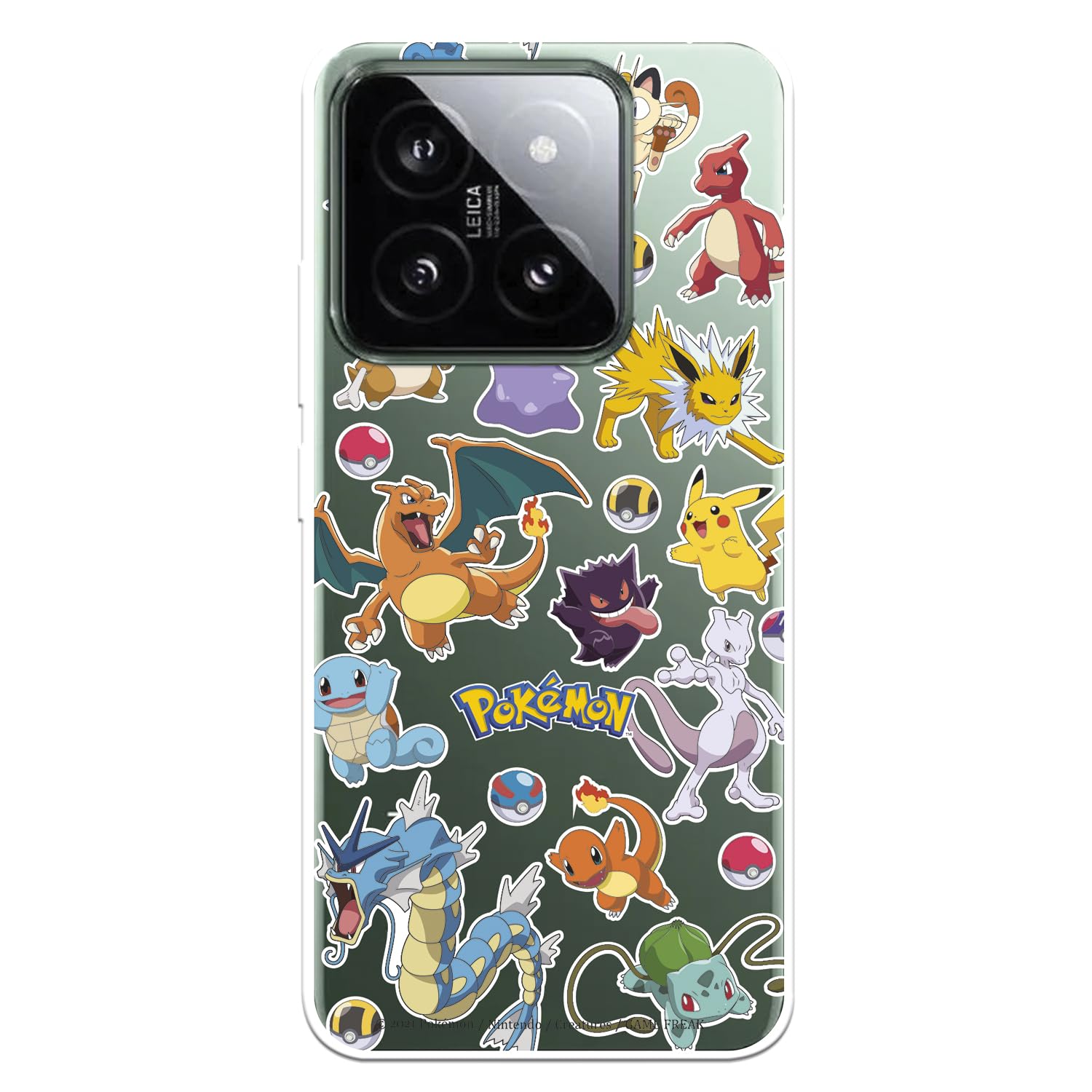 La Casa de las Carcasas Xiaomi 14 custodia Sticker Poké Ball trasparente