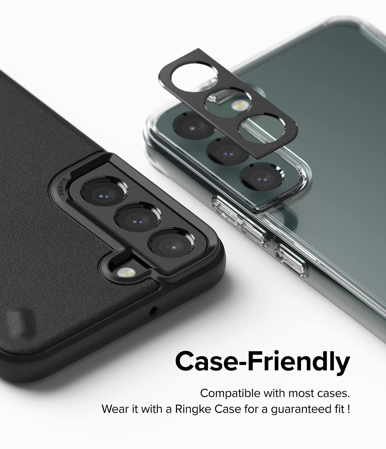 Ringke Camera Styling Protezione Fotocamera Galaxy S22 Nero Alluminio