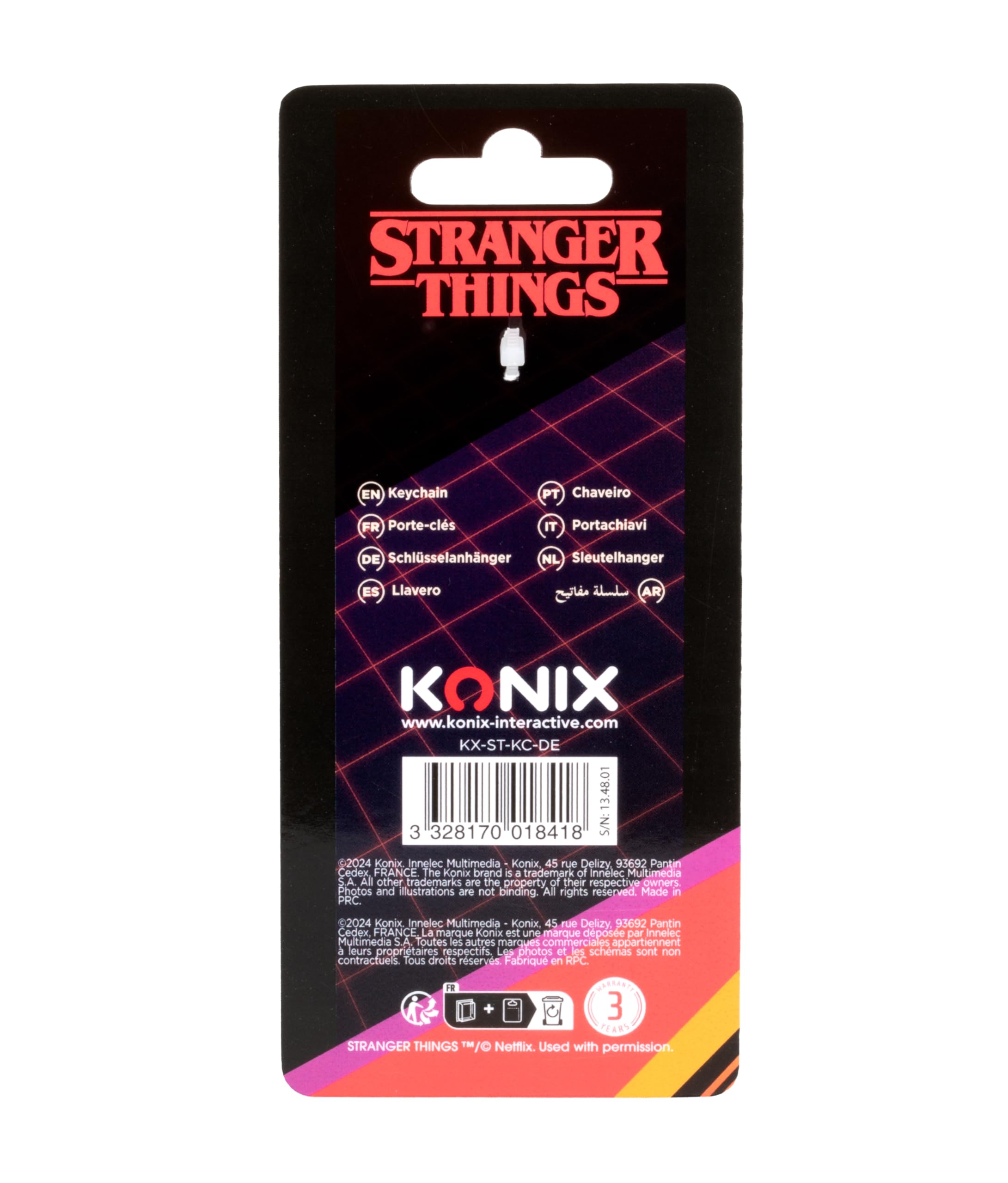 Konix Stranger Things Portachiavi Metallo Hellfire Club 4 cm