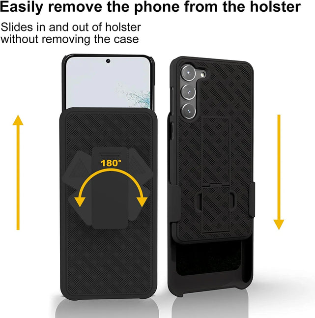 Redpepper Galaxy S23 Cover Nera Clip Cintura Stand
