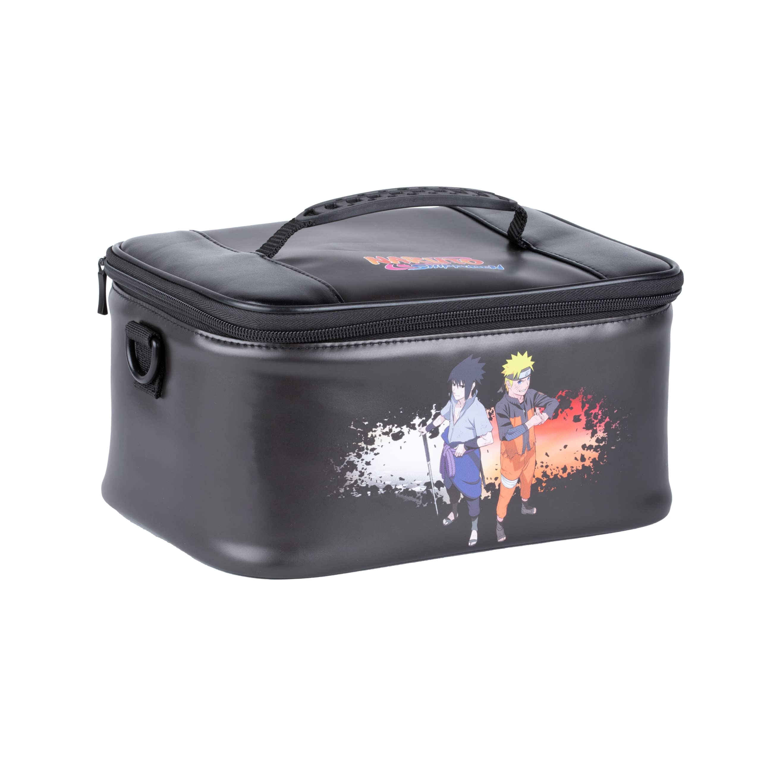 Konix Naruto Shippuden Borsa Switch Nero Naruto e Sasuke