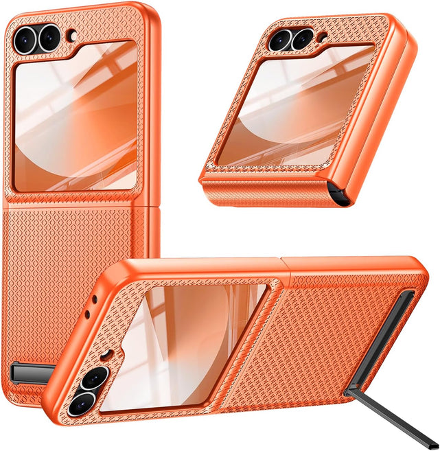 Redpepper Galaxy Z Flip 6 cover arancione con stand