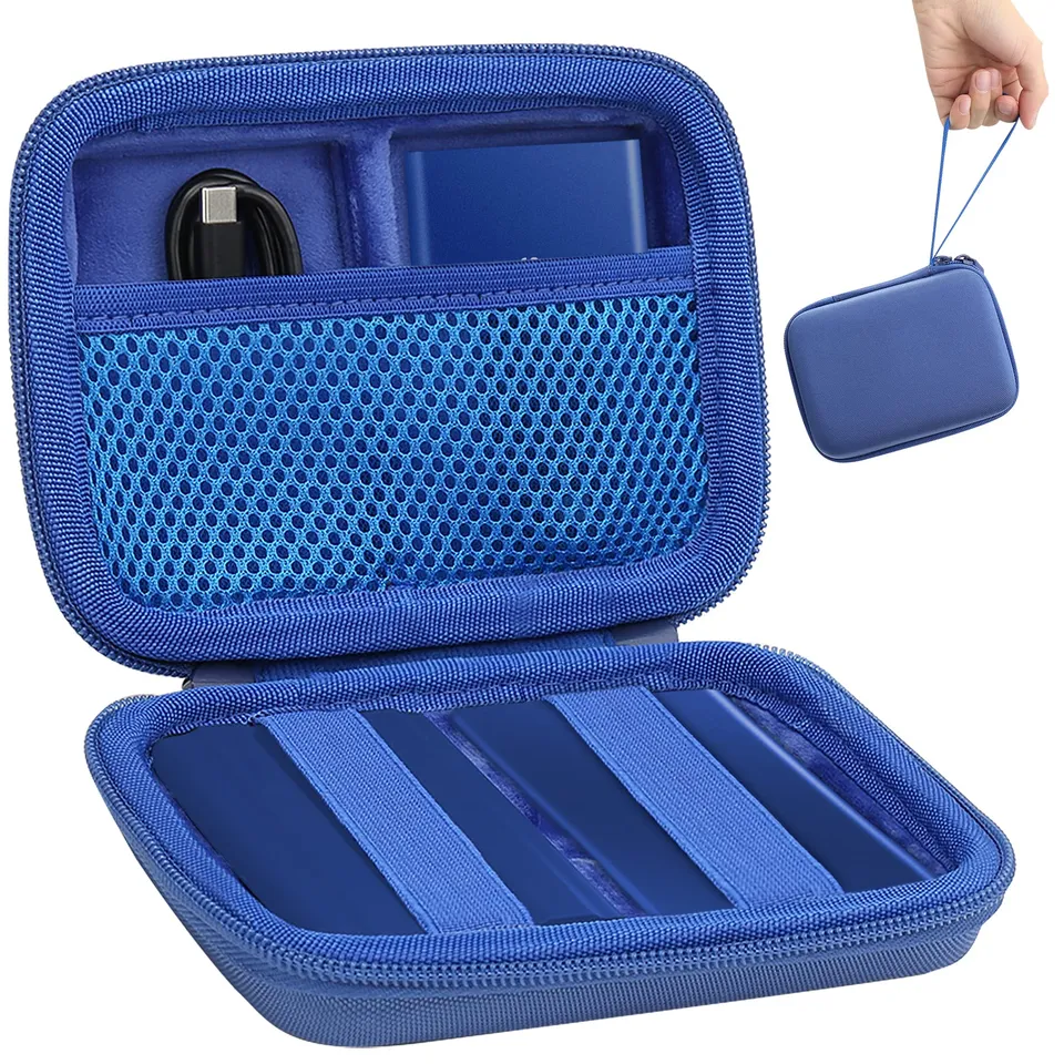 Aenllosi SSD Case Custodia Samsung T7 T9 Blu EVA Rigida