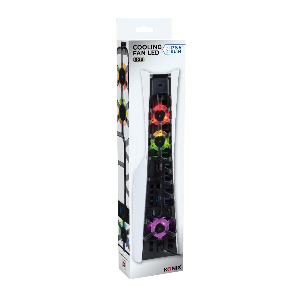 Konix Cooling Pads Ventola PS5 Slim RGB 3 Velocità