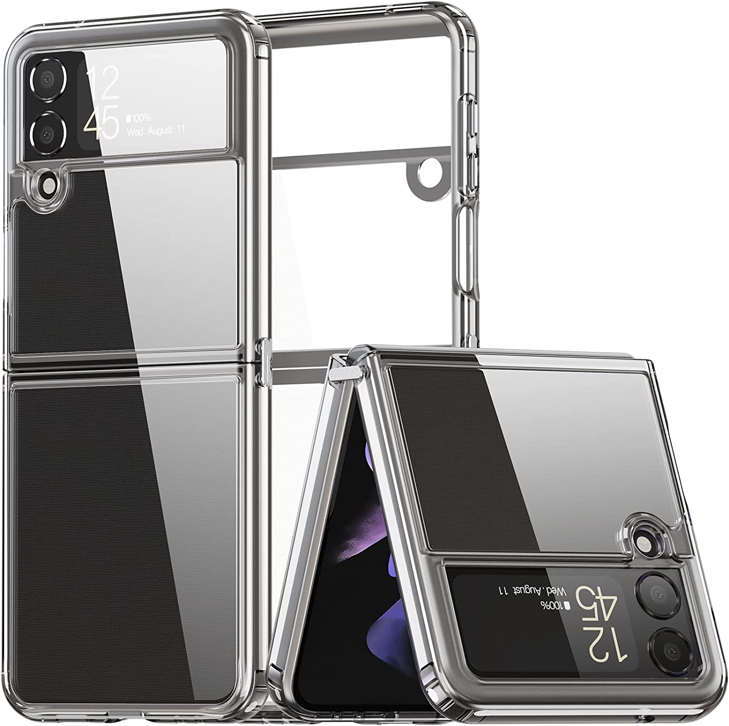 Redpepper Galaxy Z Flip 4 cover trasparente viola slim 5G
