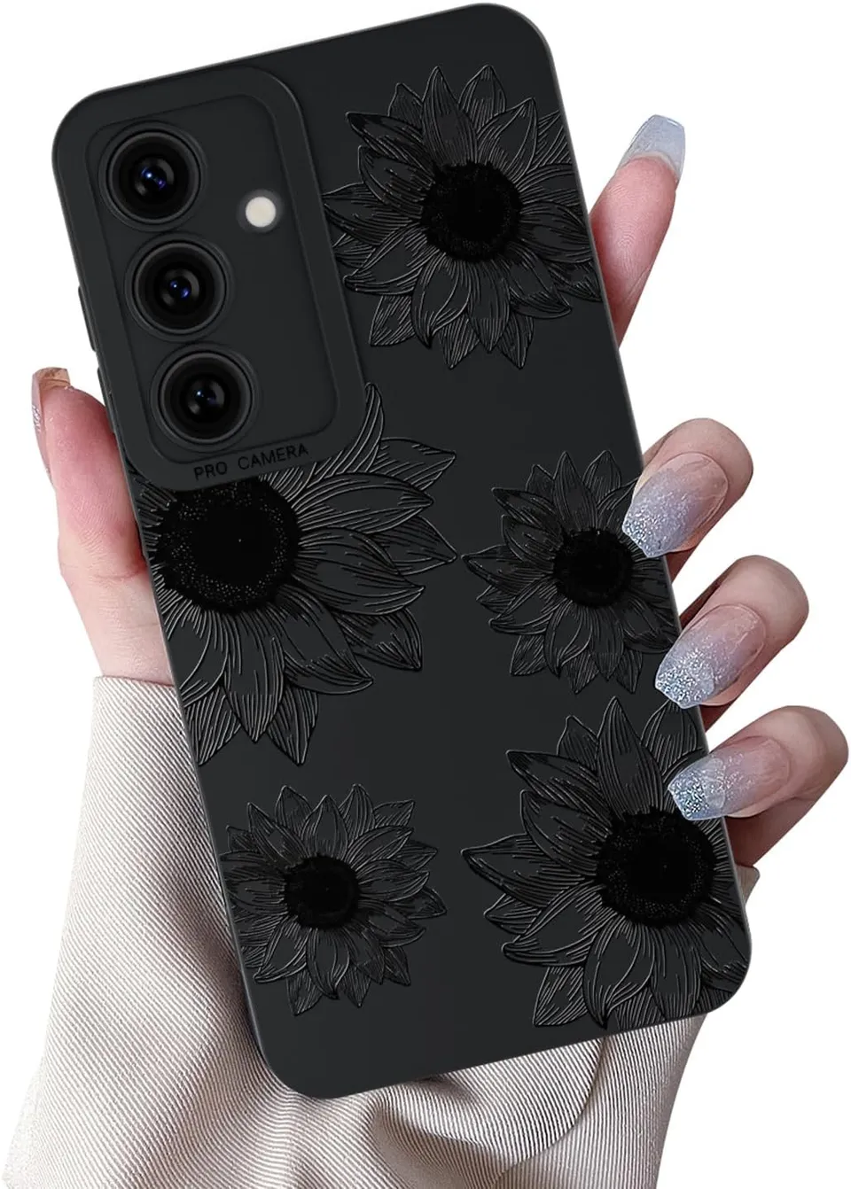 Redpepper Galaxy S25 Ultra Cover Silicone Farfalla Nera
