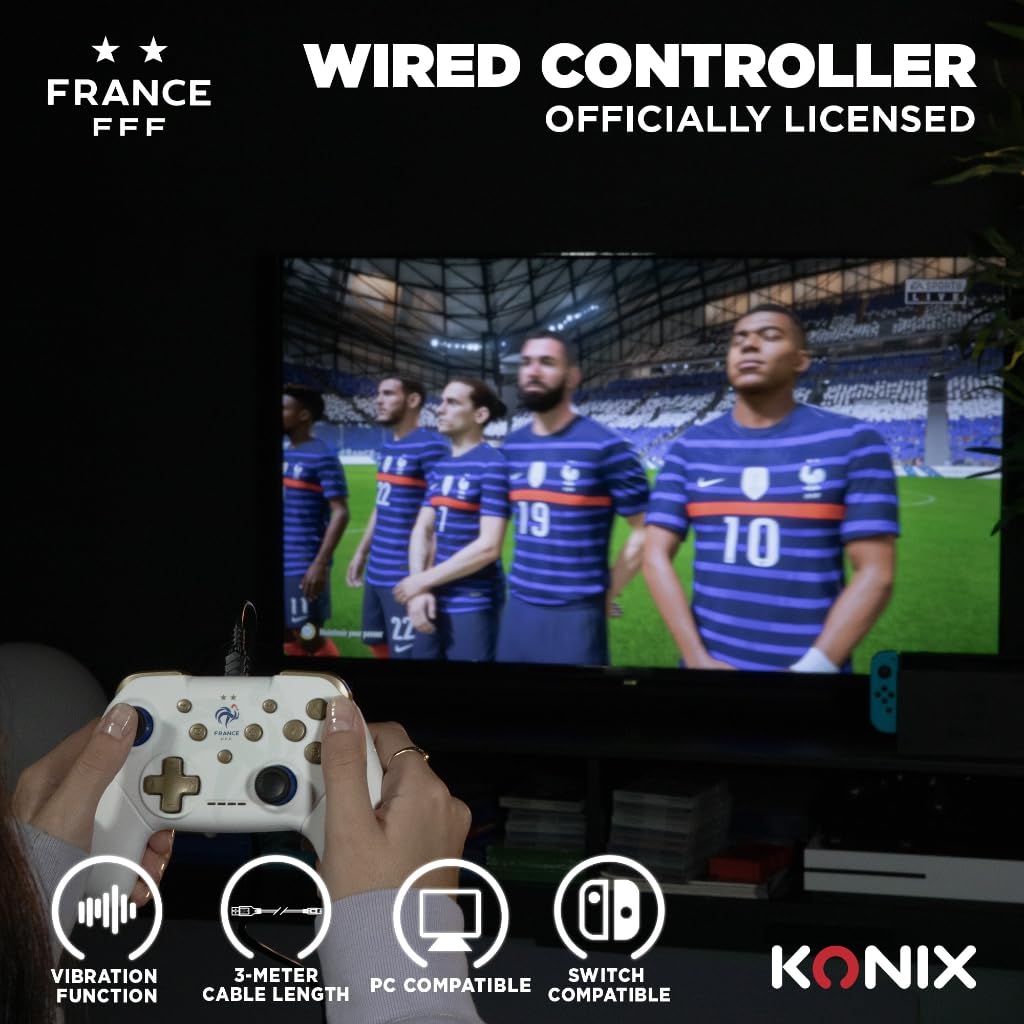 Konix FFF Controller Switch PC Cavo Hello Kitty Viola Rosa