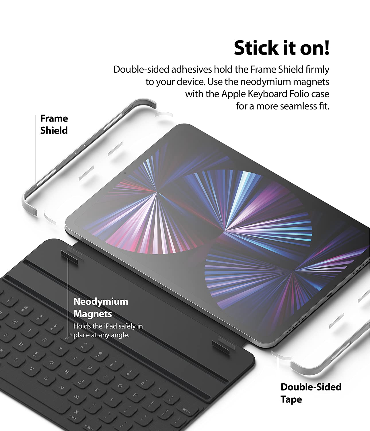 Ringke Full Frame Shield Cover iPad Pro 11 2021 Argento