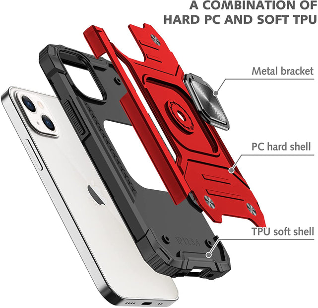 Redpepper Apple Cases iPhone 13 cover armor magnetica stand antishock