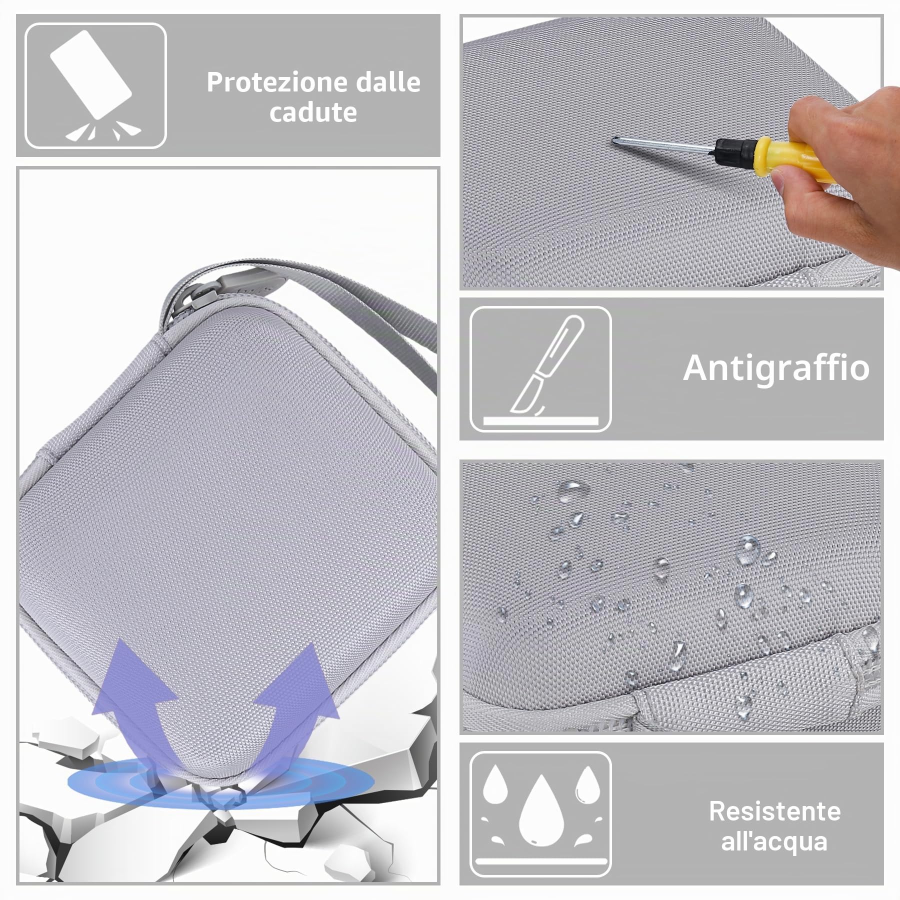 Aenllosi Printer Case Custodia PRT Mini Etichettatrice EVA Nera