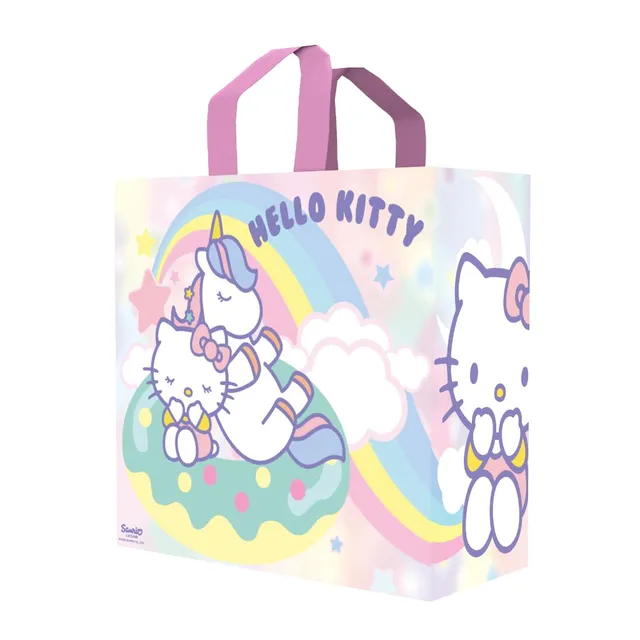 Konix Hello Kitty borsa spesa 40x45x20 riciclata bianca