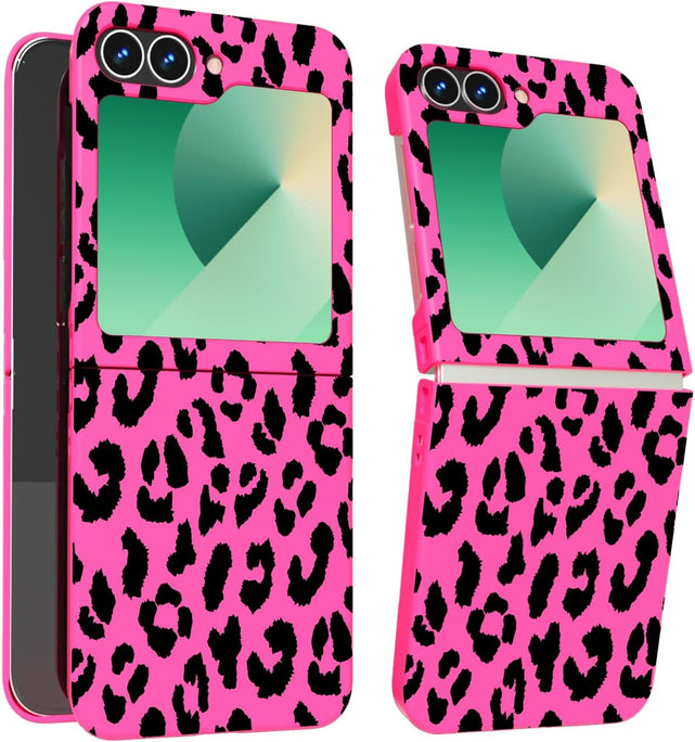 Redpepper Galaxy Z Flip 6 Cover Leopardo Rosa Slim